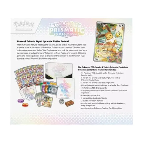 Pokemon TCG Prismatic Evolutions Pokemon Center Elite Trainer Box