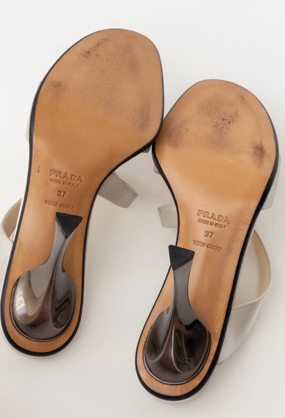 Prada Vintage Metallic Heels