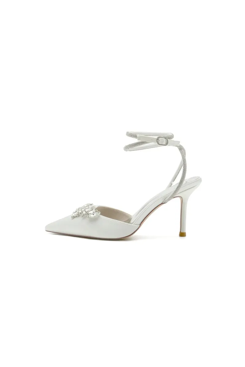 Rhinestone Pointed Toe Stiletto Heels