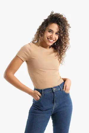 Ribbed Slim Fit Top