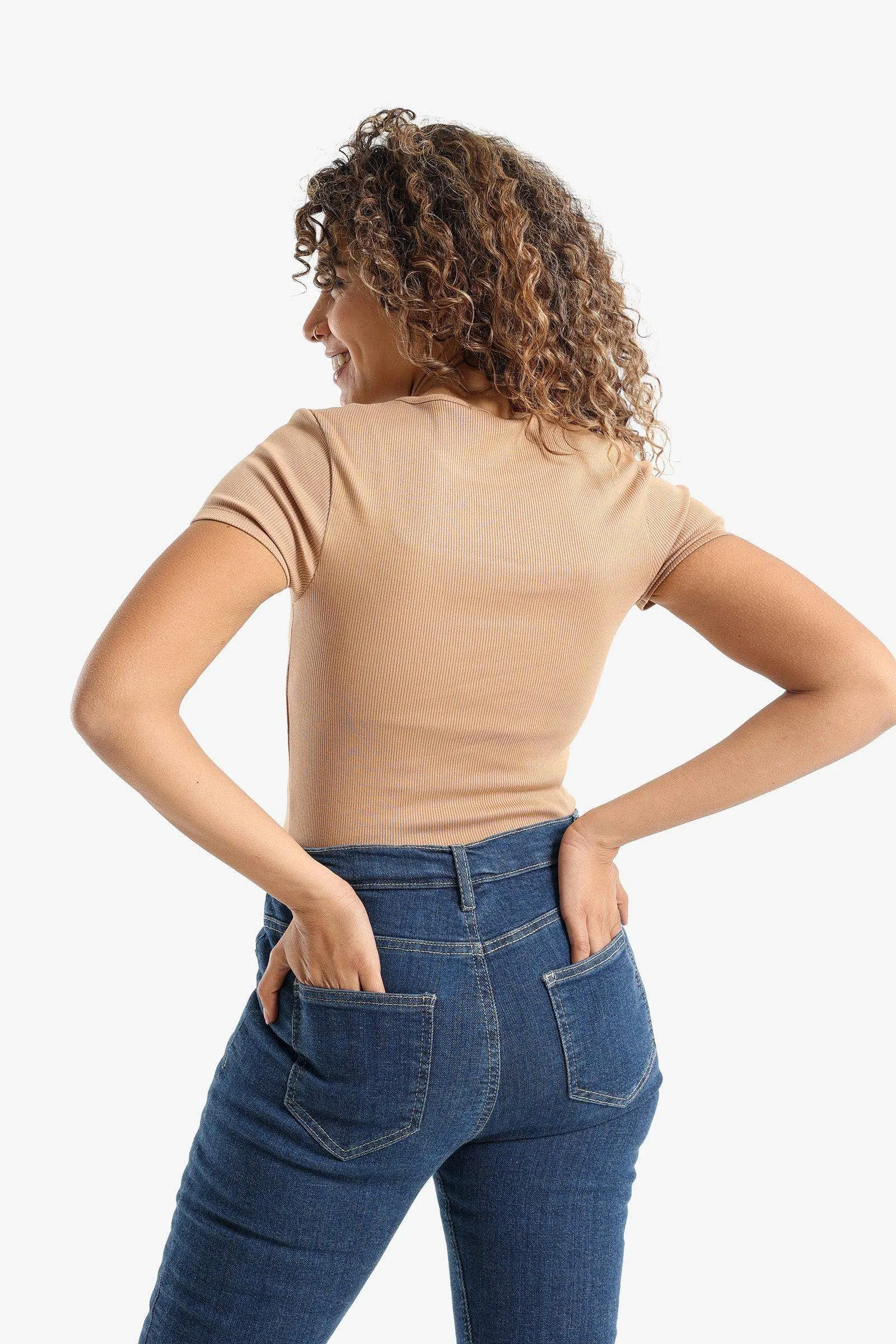 Ribbed Slim Fit Top