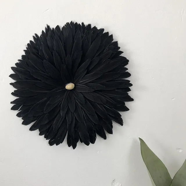 Room Wall Decoration Handmade Feather Sunflowers
