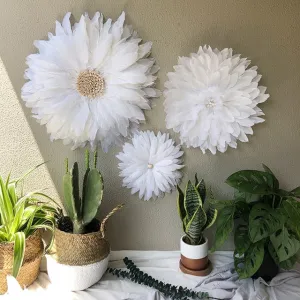 Room Wall Decoration Handmade Feather Sunflowers