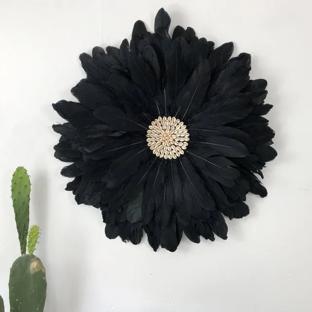 Room Wall Decoration Handmade Feather Sunflowers