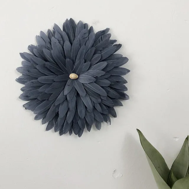 Room Wall Decoration Handmade Feather Sunflowers