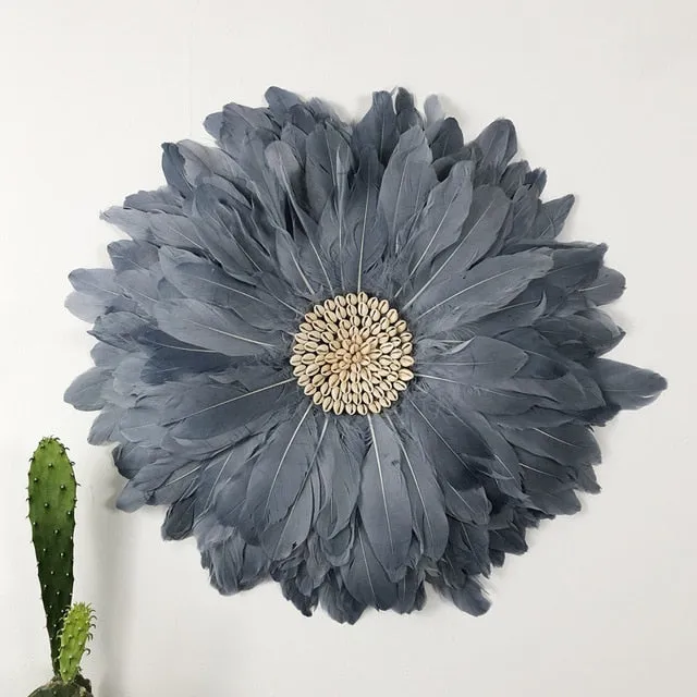 Room Wall Decoration Handmade Feather Sunflowers