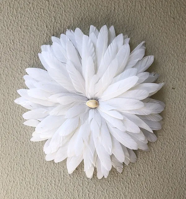 Room Wall Decoration Handmade Feather Sunflowers
