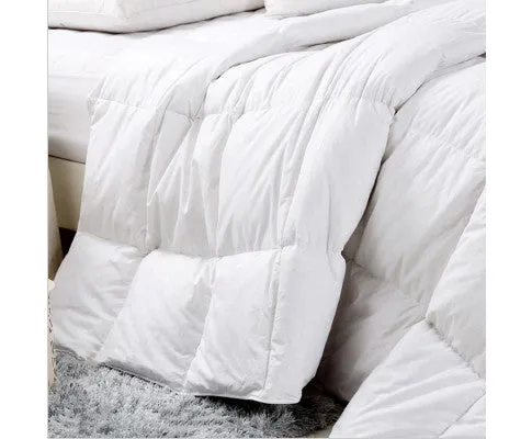 Royal Comfort 500GSM Plush Duck Feather Down Quilt Ultra Warm Soft - All Seasons