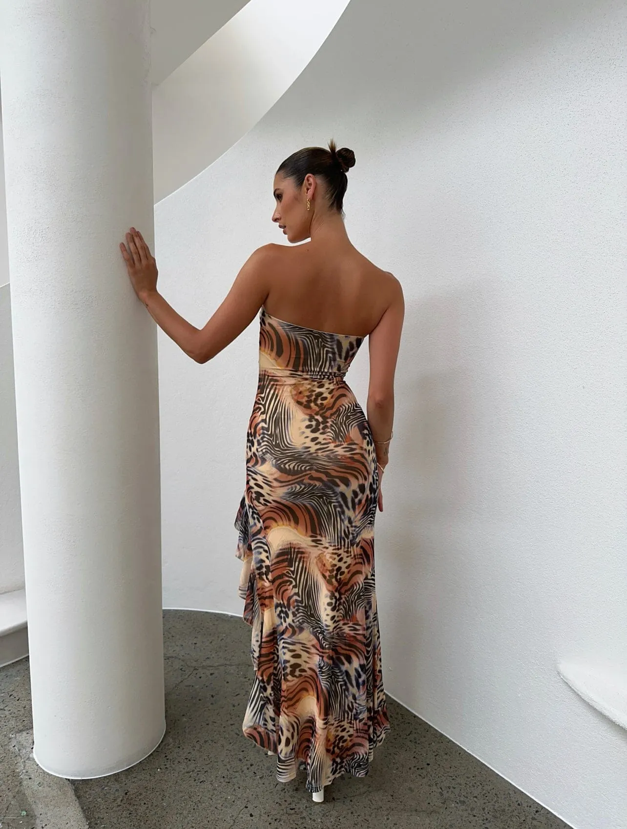 SANGRIA PRINTED MAXI DRESS - OUTCAST EXCLUSIVES