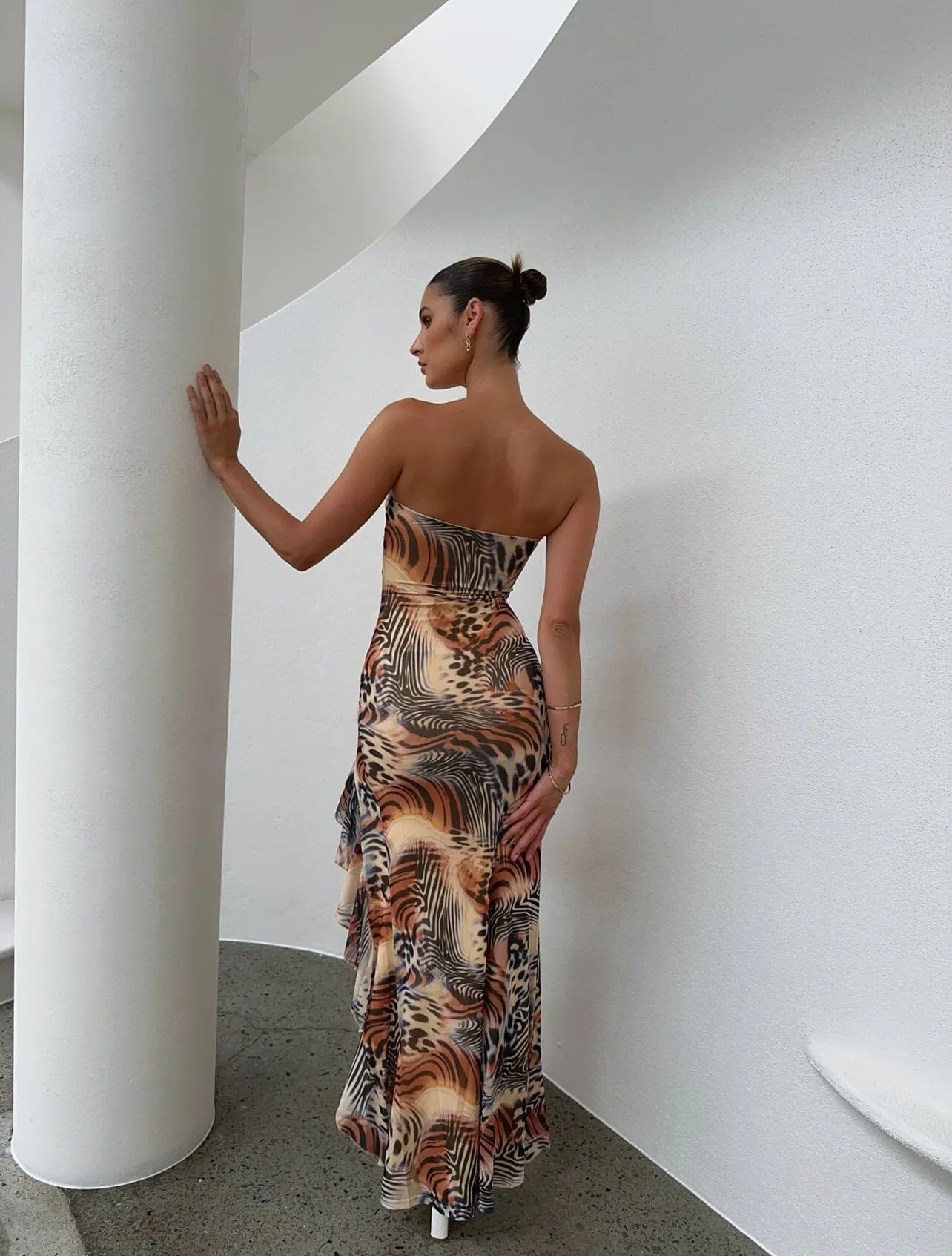 SANGRIA PRINTED MAXI DRESS - OUTCAST EXCLUSIVES