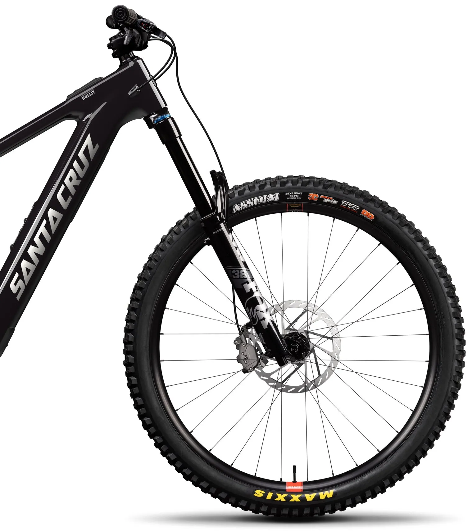 Santa Cruz Bullit 4 C MX GX AXS Carbon Electric Full Suspension Mountain Bike 2025 - Gloss Black