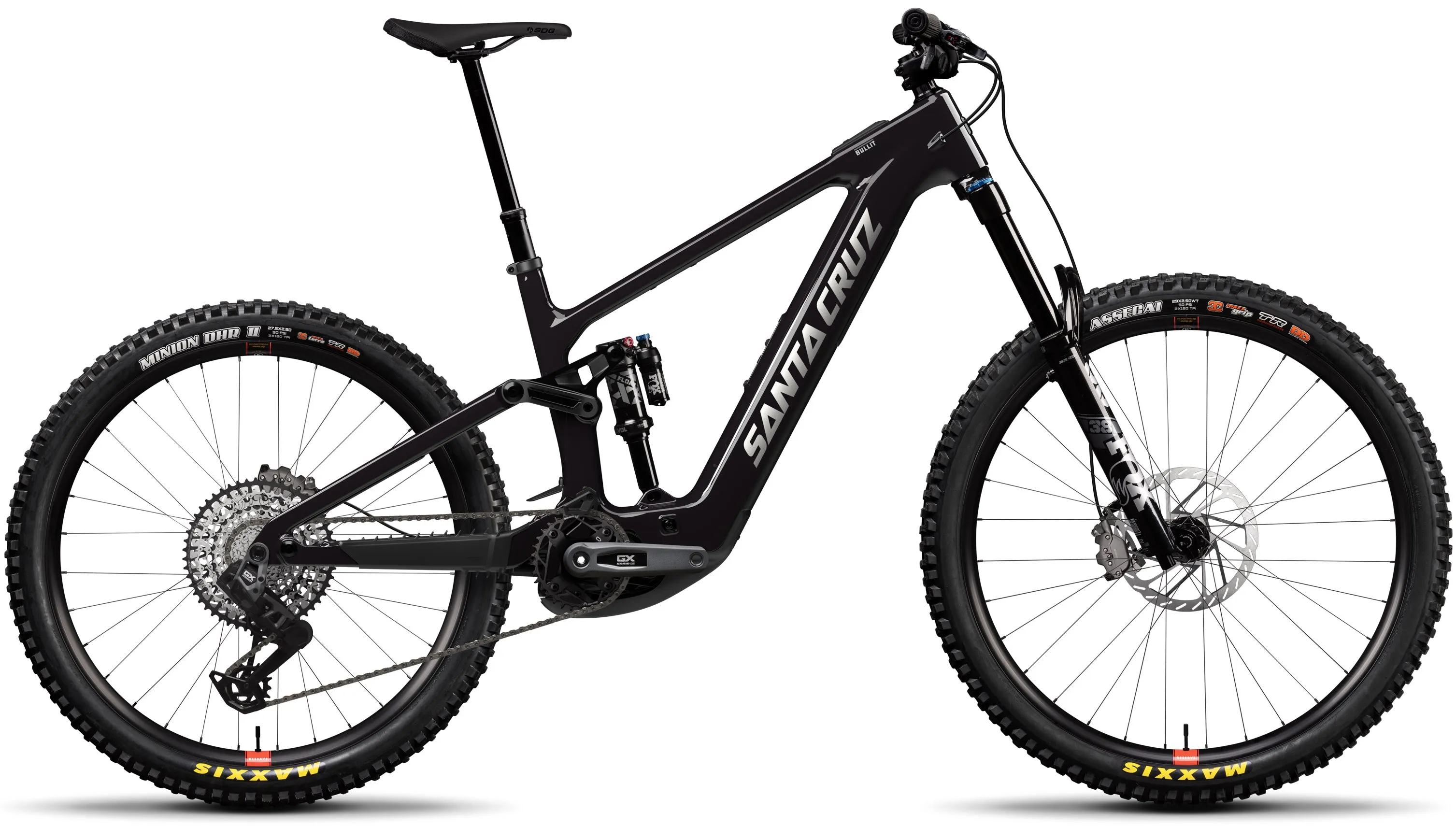 Santa Cruz Bullit 4 C MX GX AXS Carbon Electric Full Suspension Mountain Bike 2025 - Gloss Black