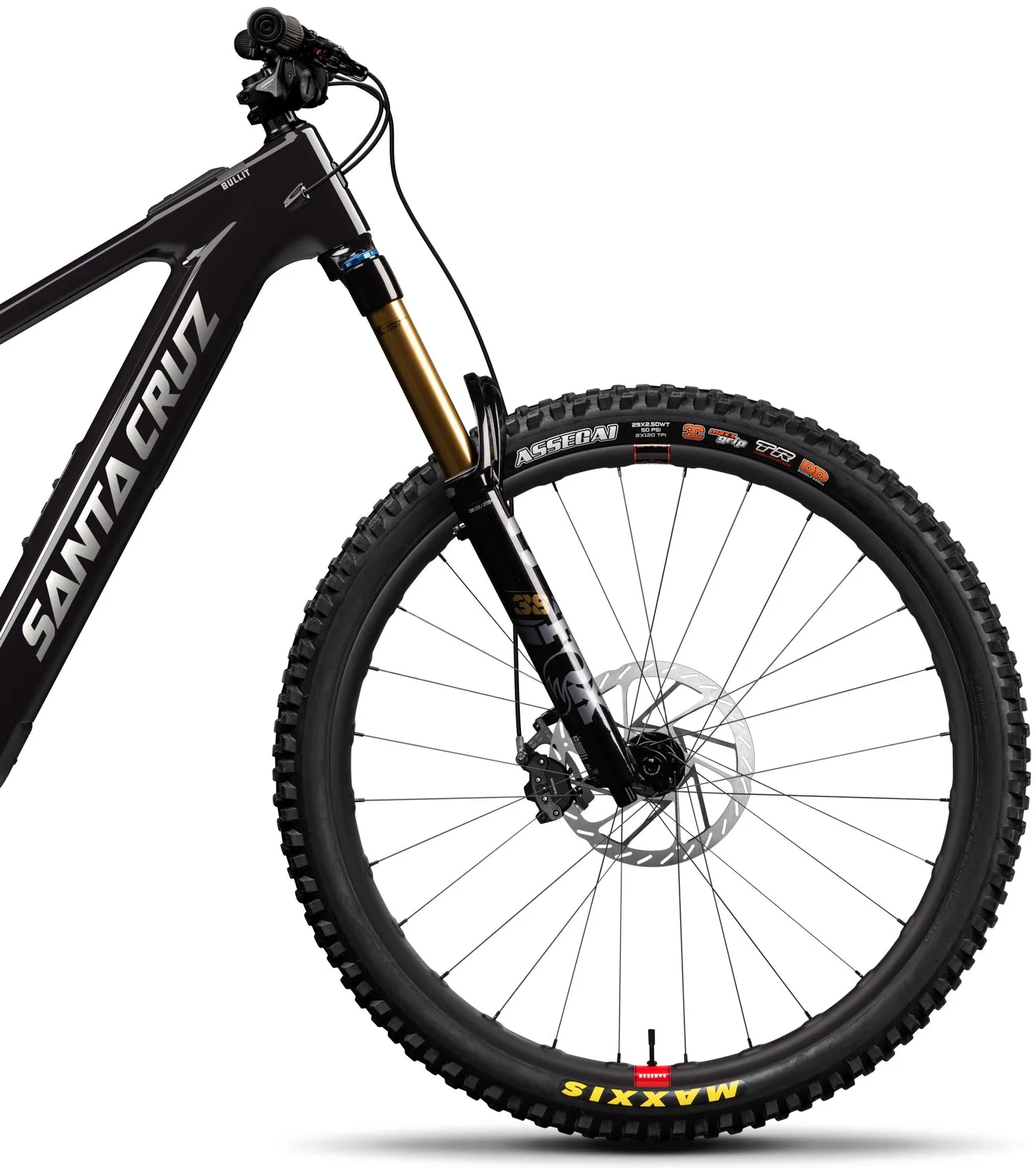 Santa Cruz Bullit 4 CC MX X0 AXS Reserve Carbon Electric Full Suspension Mountain Bike 2025 - Gloss Black