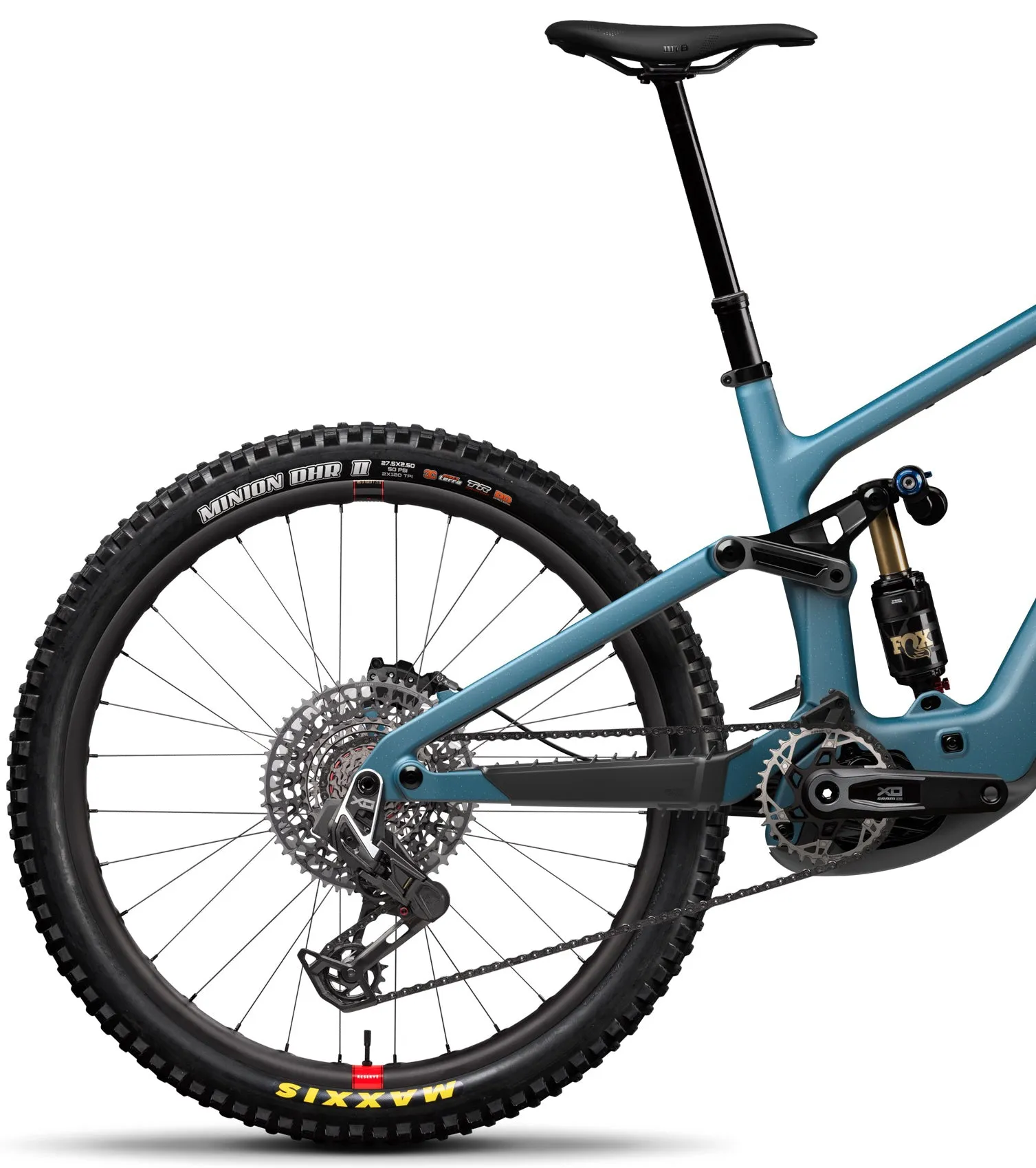 Santa Cruz Bullit 4 CC MX X0 AXS Reserve Carbon Electric Full Suspension Mountain Bike 2025 - Matte Teal