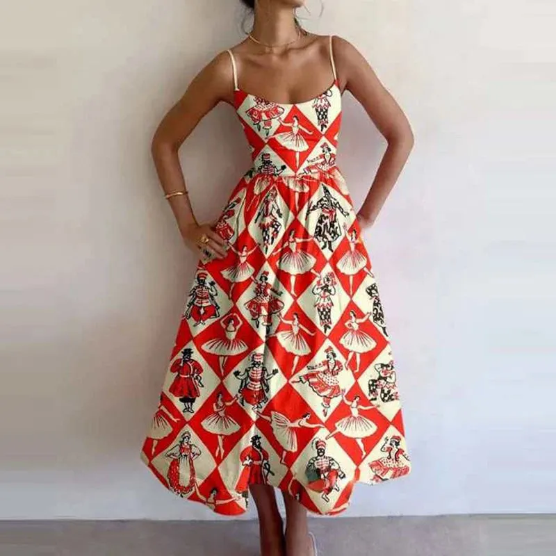 Sardine Market Midi Dress