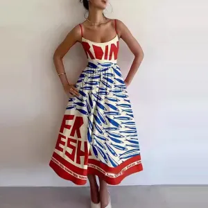 Sardine Market Midi Dress