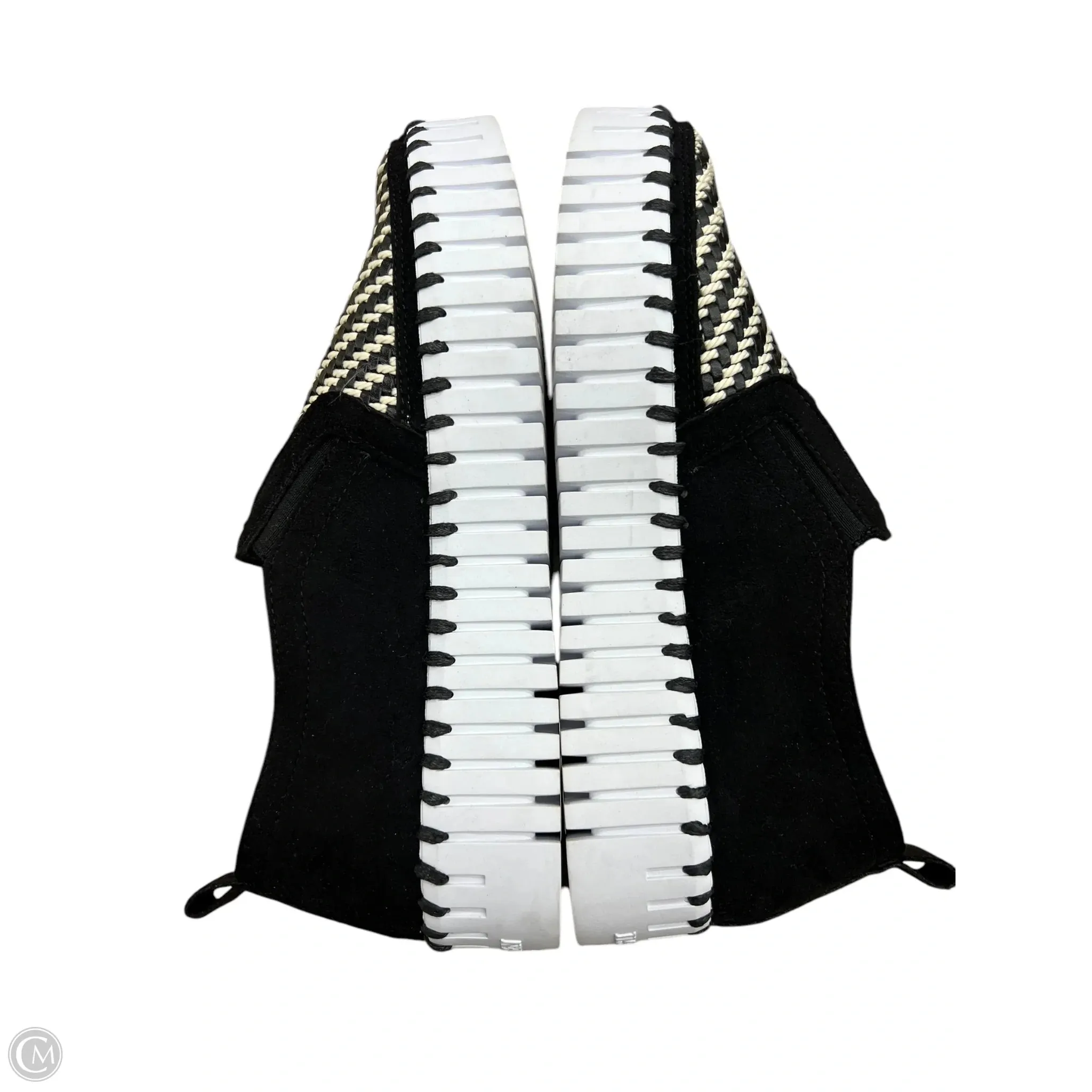 Shoes Heels Platform By Cmc In Black & White, Size: 7