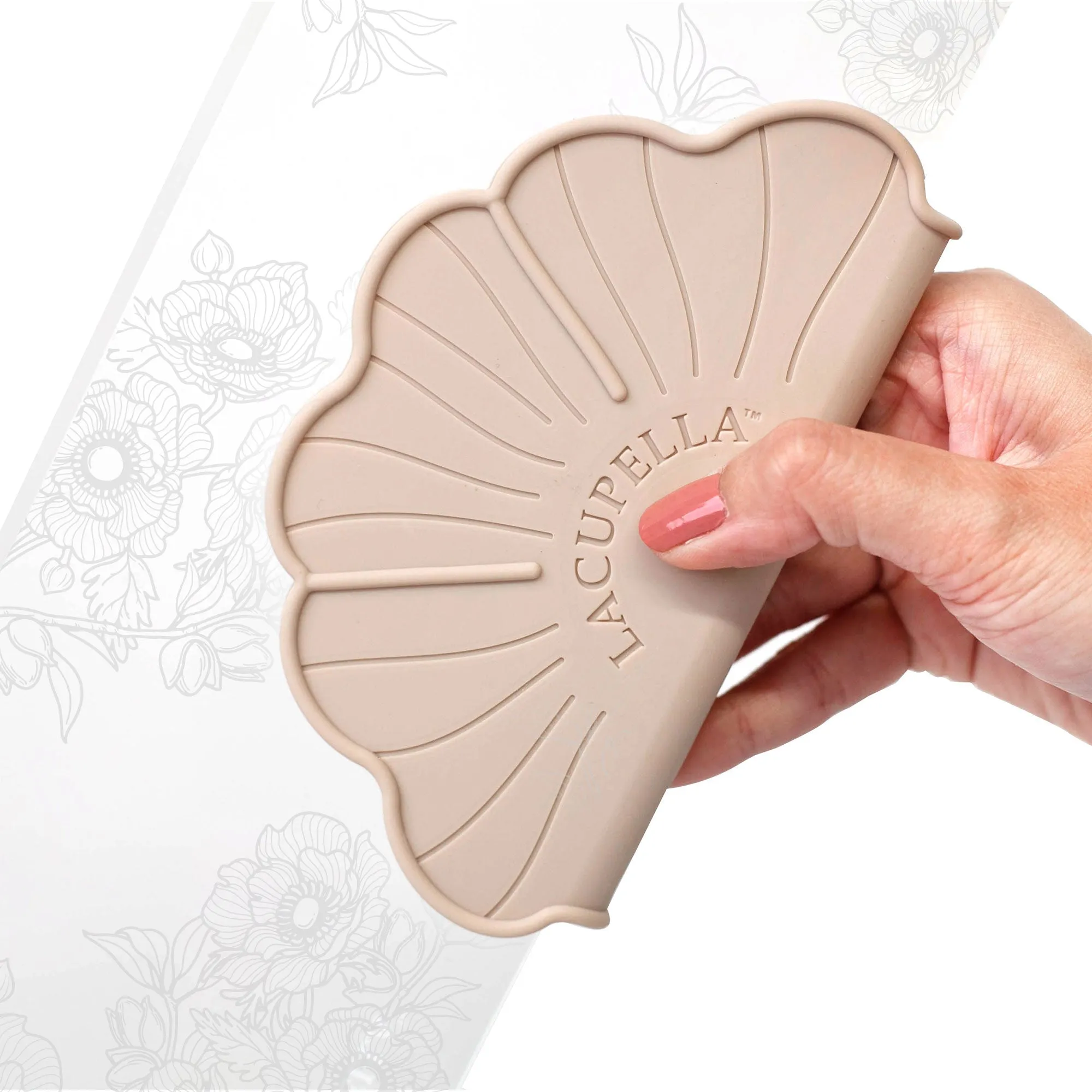 Silicone Comfort Grip Flora For Cake Scraper and Comb Pack of 2