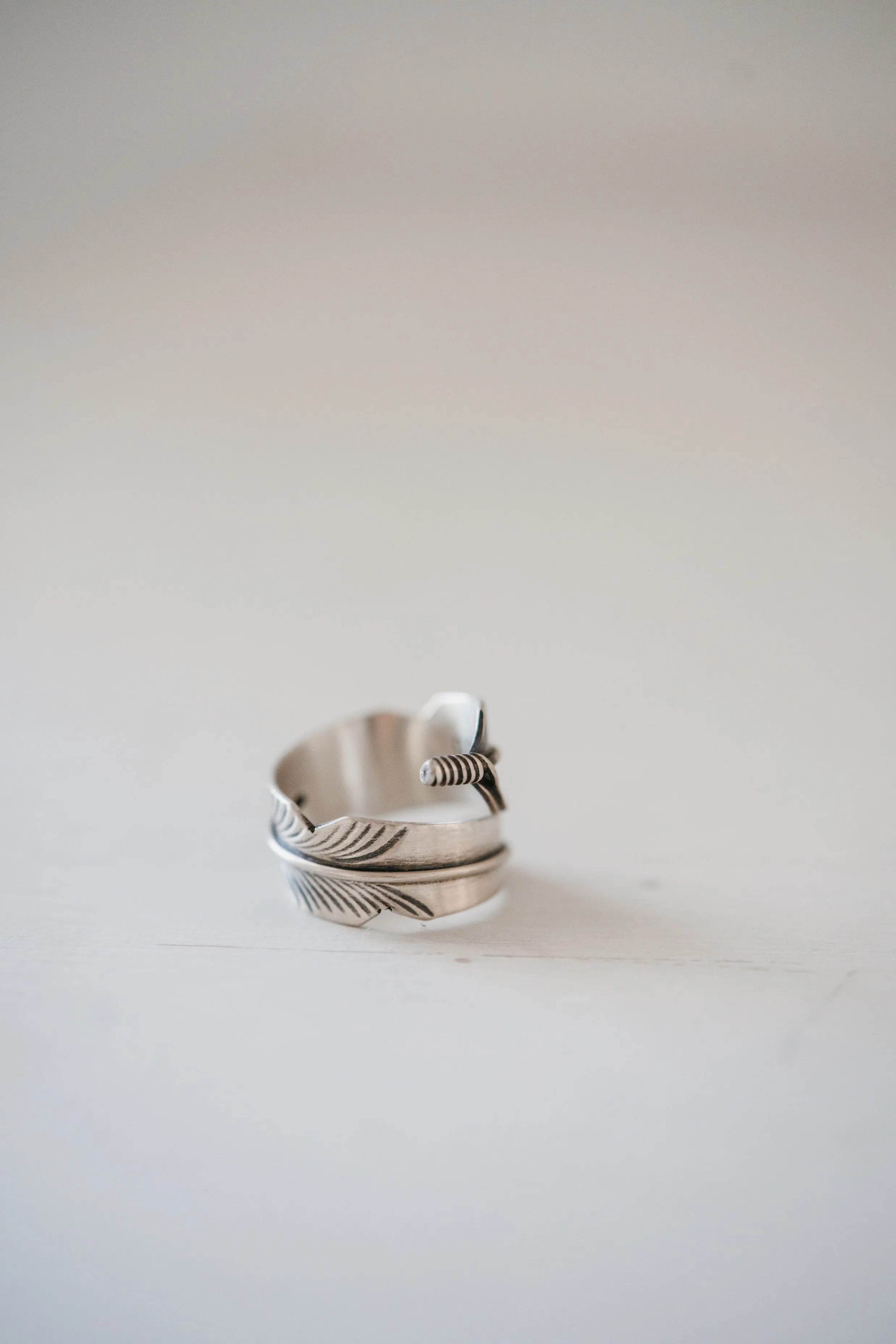 Silver Feather Ring - FINAL SALE