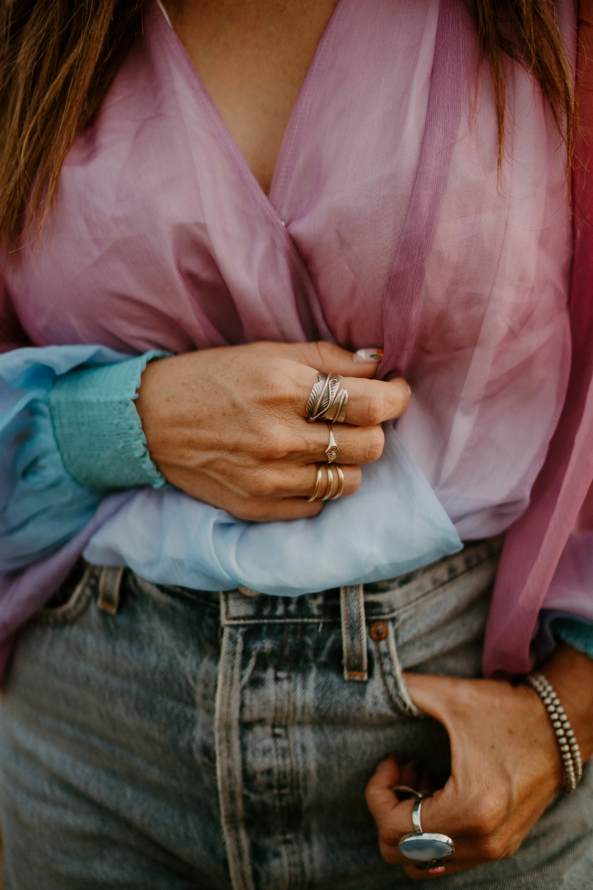 Silver Feather Ring - FINAL SALE