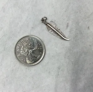 Single Silver Feather Pendant