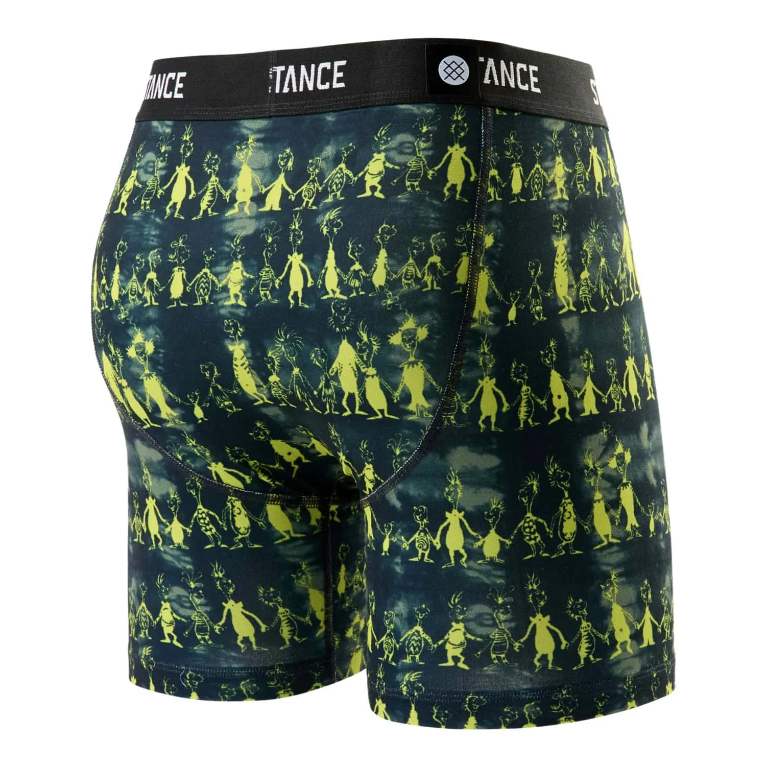 Stance x The Grinch Down In Whoville Poly Blend Boxer Brief - Black