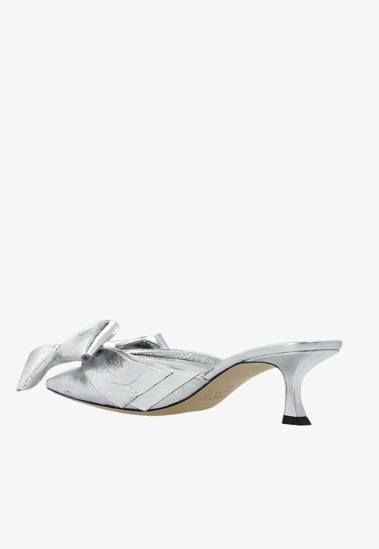 Staz 50 Metallic Leather Mules