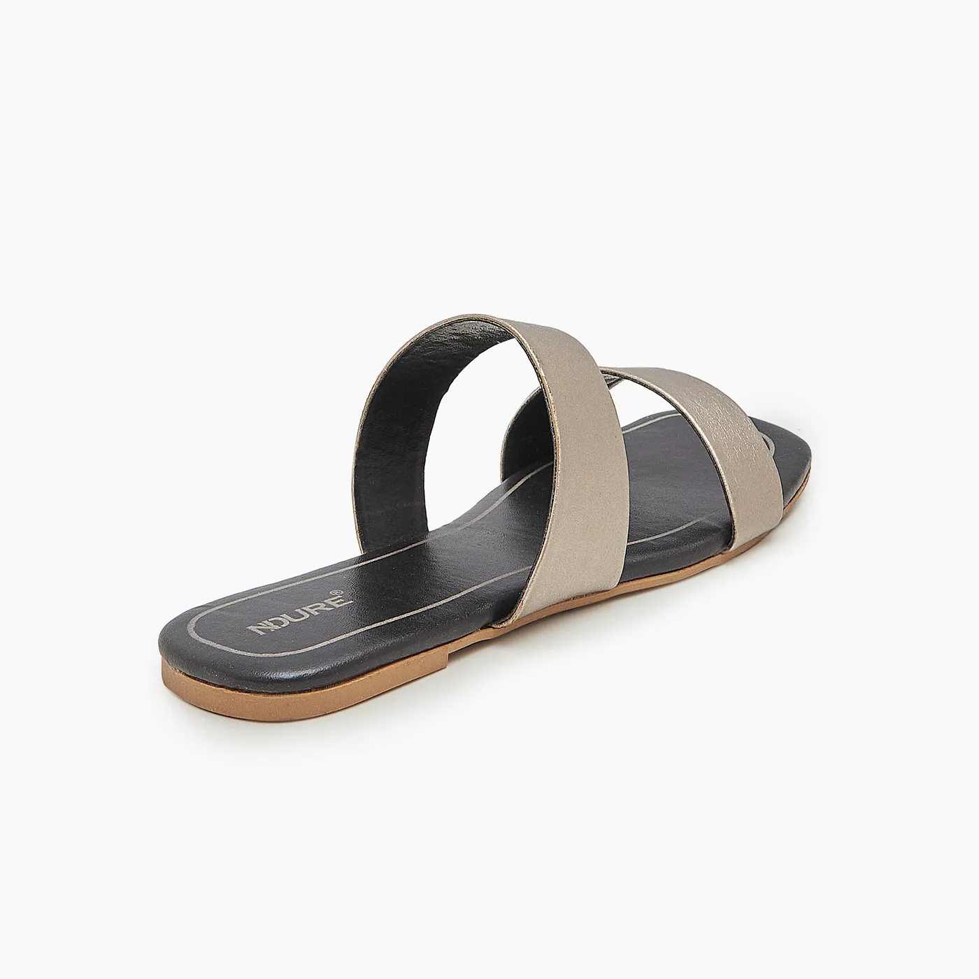 Strappy Square Toe Slides