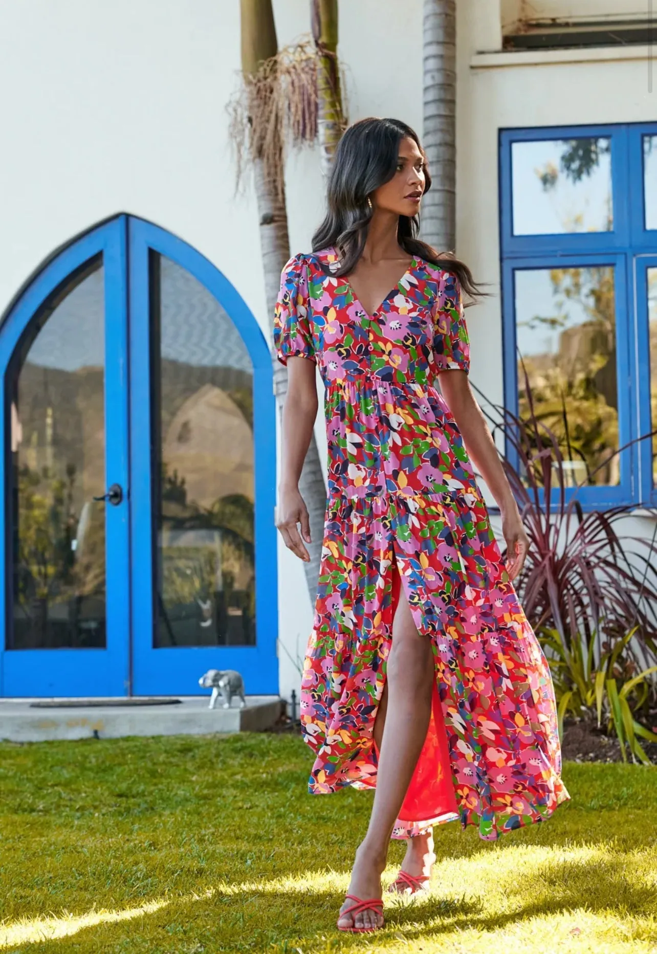 Sweet Soul Monaco Tiered Maxi Dress (Multicolor)
