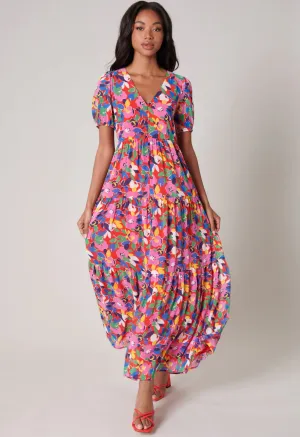 Sweet Soul Monaco Tiered Maxi Dress (Multicolor)