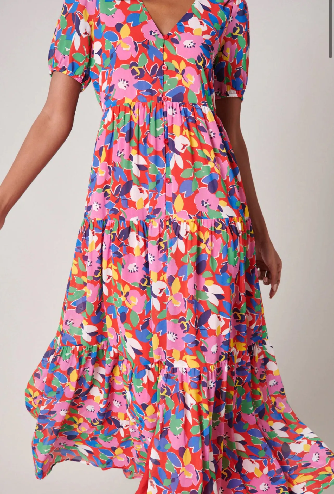 Sweet Soul Monaco Tiered Maxi Dress (Multicolor)