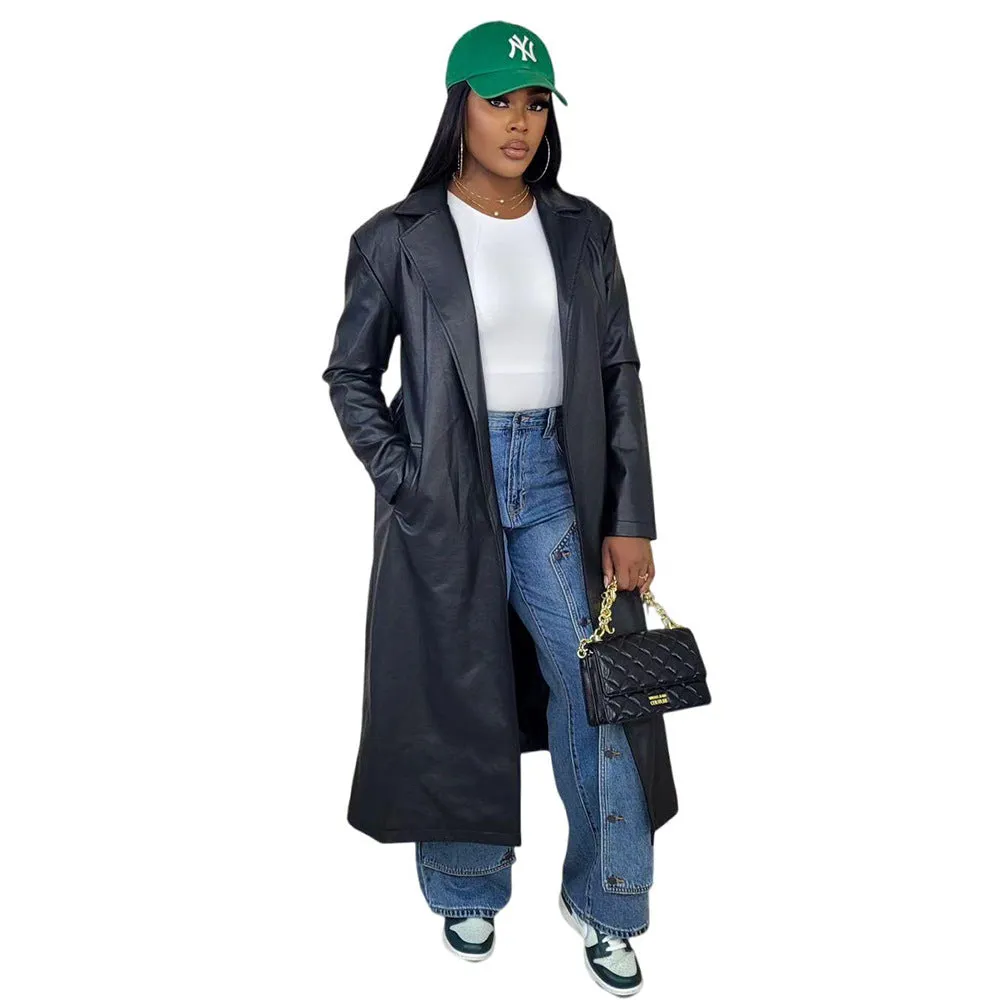 Trendy High-Waisted Button-Patch Wide-Leg Denim Jeans