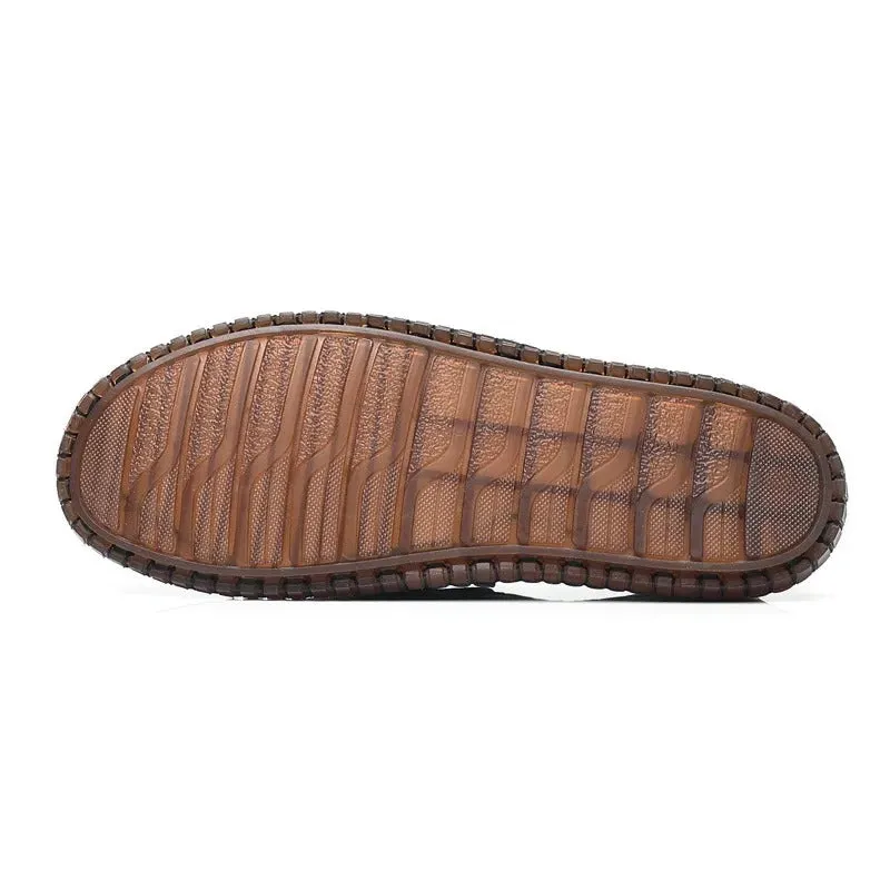 UrbanCraft Tan Loafers with black Accent