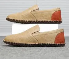 UrbanCraft Tan Loafers with black Accent