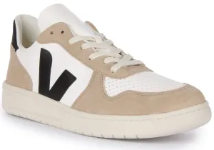 Veja V 10 Chromefree In White Grey For Women