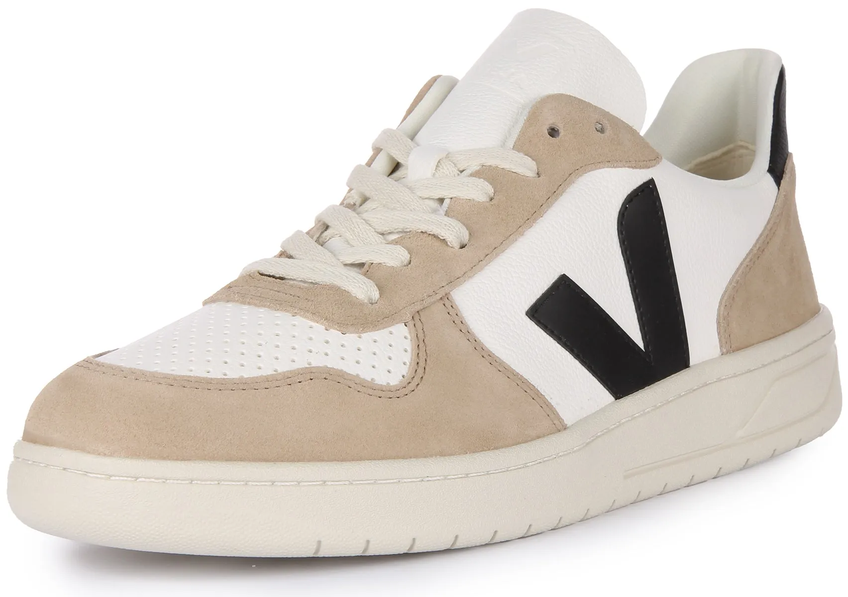 Veja V 10 Chromefree In White Grey For Women