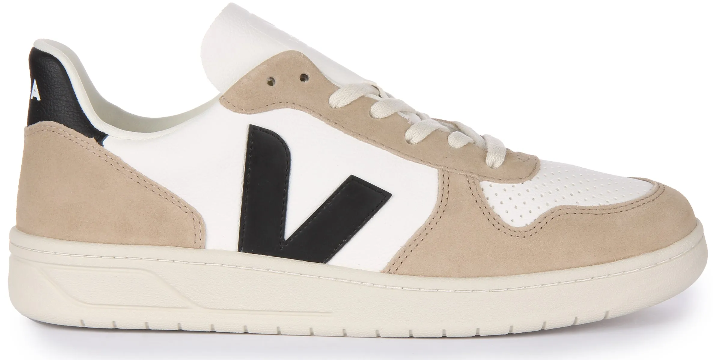 Veja V 10 Chromefree In White Grey For Women