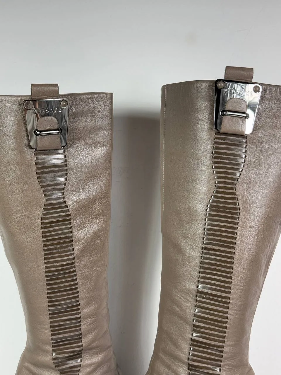 Versace 2008 Vintage Leather Boots 40/40.5