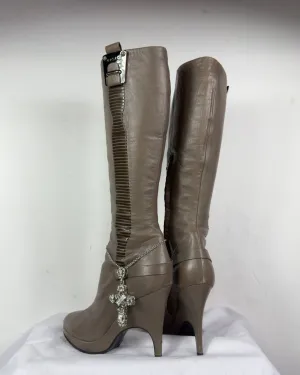 Versace 2008 Vintage Leather Boots 40/40.5
