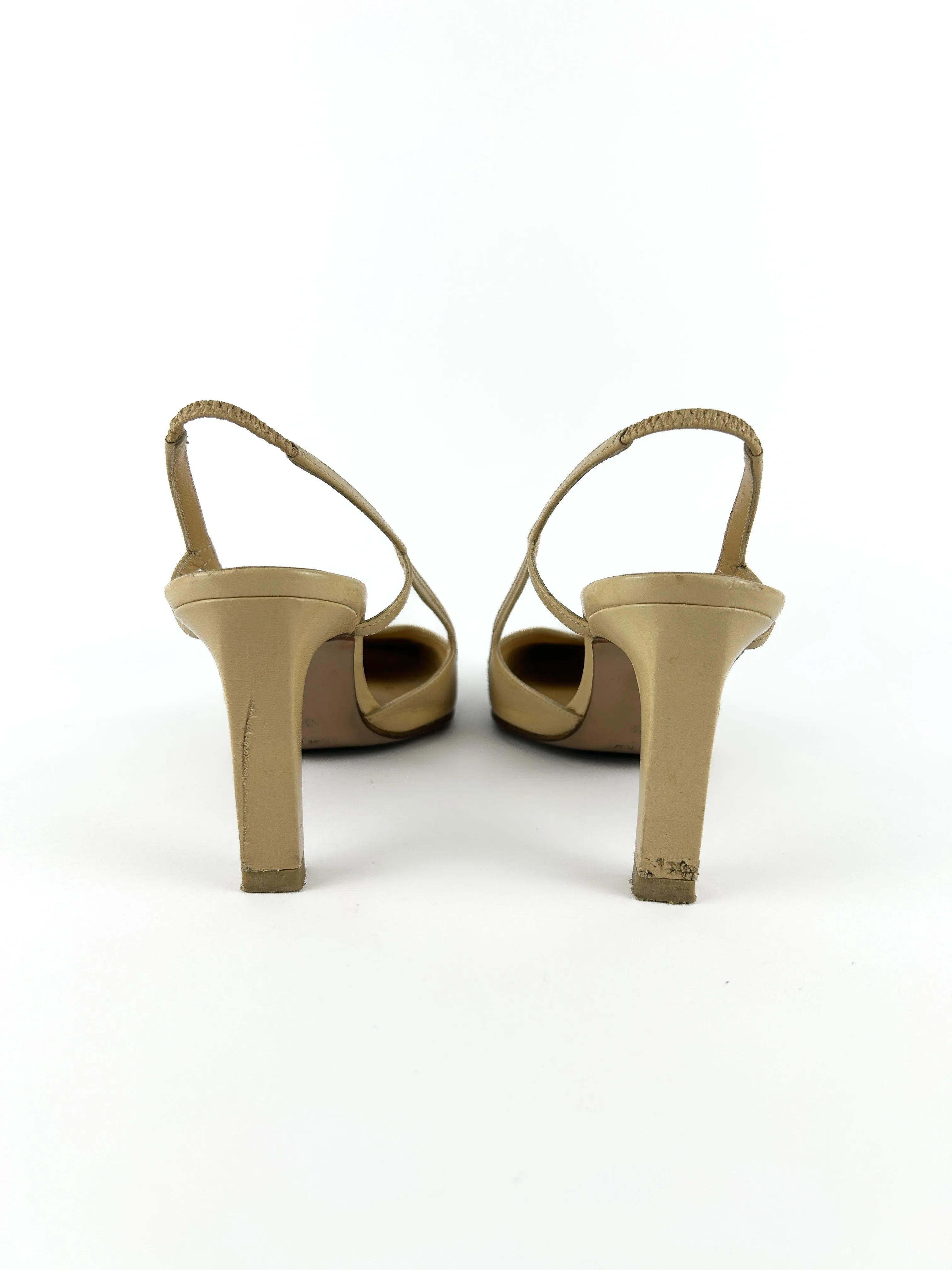 Vintage Chanel Slingback Kitten Heels