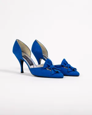 Vintage Cobolt Bow Heels