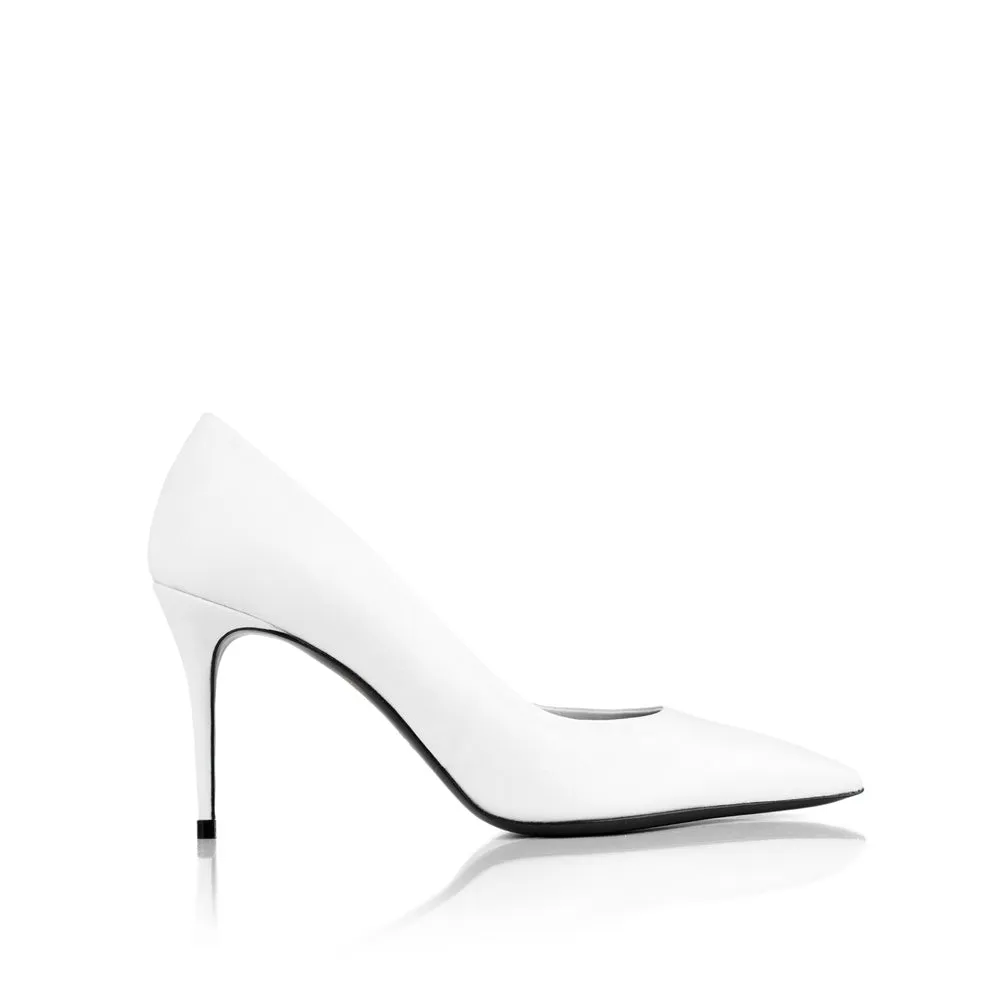 Voltige 85 Mm White Matt Leather