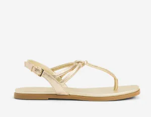 Warren Metallic Knot Flat Sandal