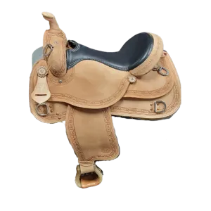 WH02-1609-05  Wire Horse Custom Rough Out Show Work Trainer Saddle By Circle Y
