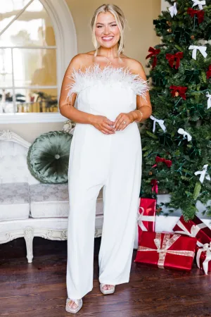 What A Charmer Jumpsuit, White