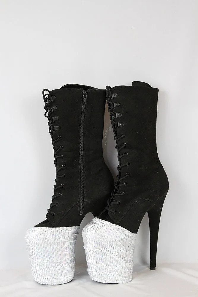 WHITE SPARKLE High Heel Shoe Protector