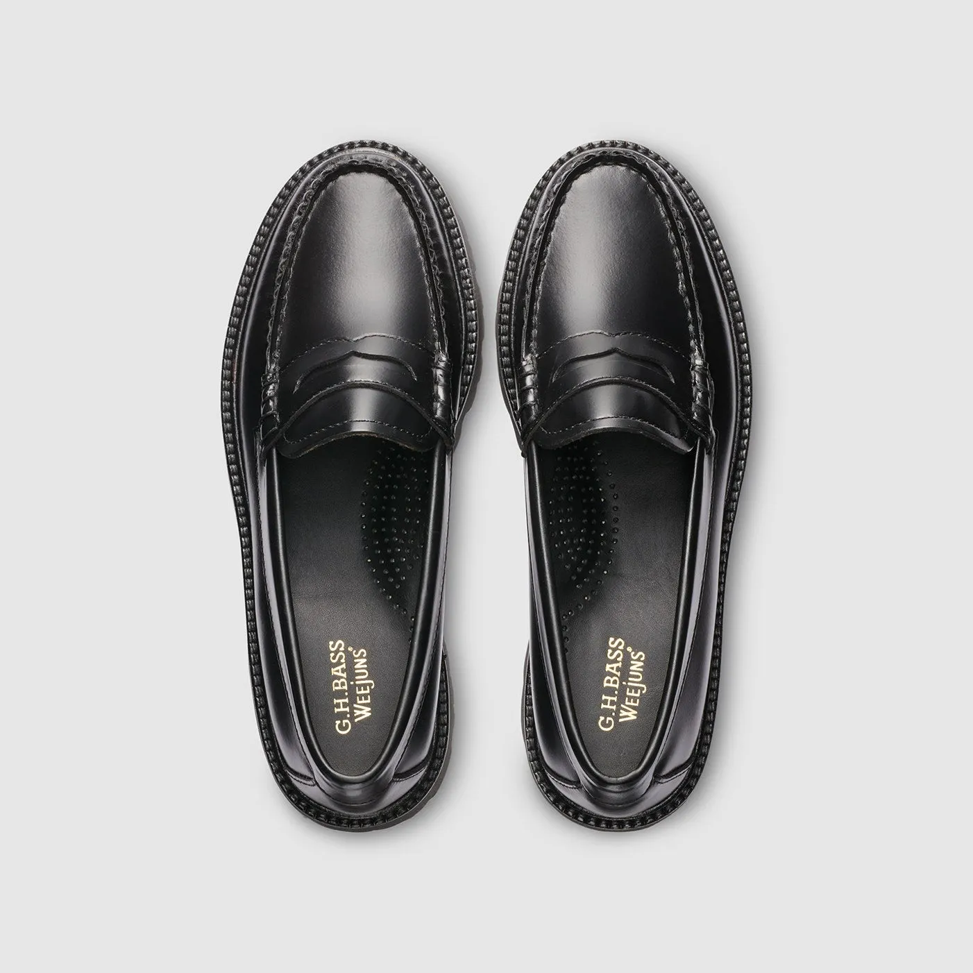 Whitney Super Lug Weejuns Loafer in Black