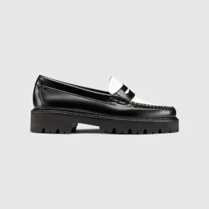 Whitney Super Lug Weejuns Loafer in Black/White