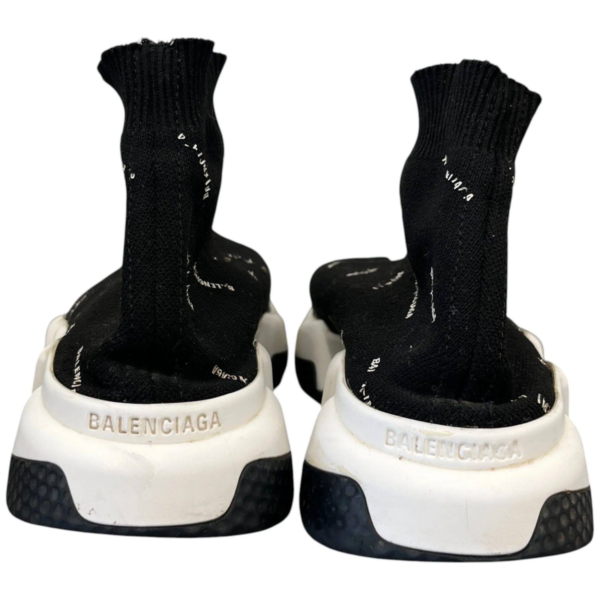 Women's All Over Logo Speed Sock High Trainers Black Size EU 38 / UK 5