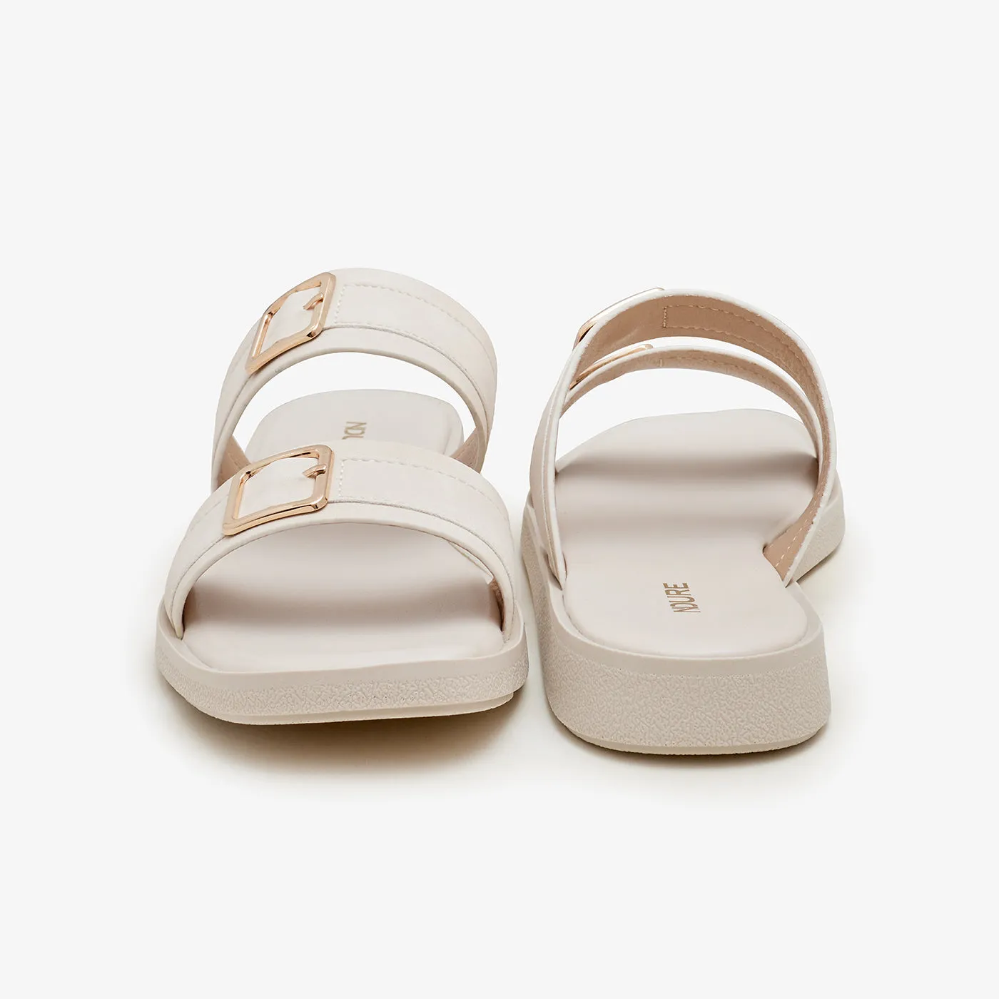 Women's Buckled Slides